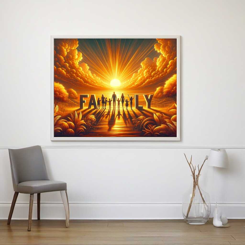Paint by Numbers - Family, Sunset