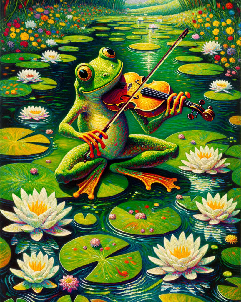 Paint by Numbers - Frog Concert Fiddle