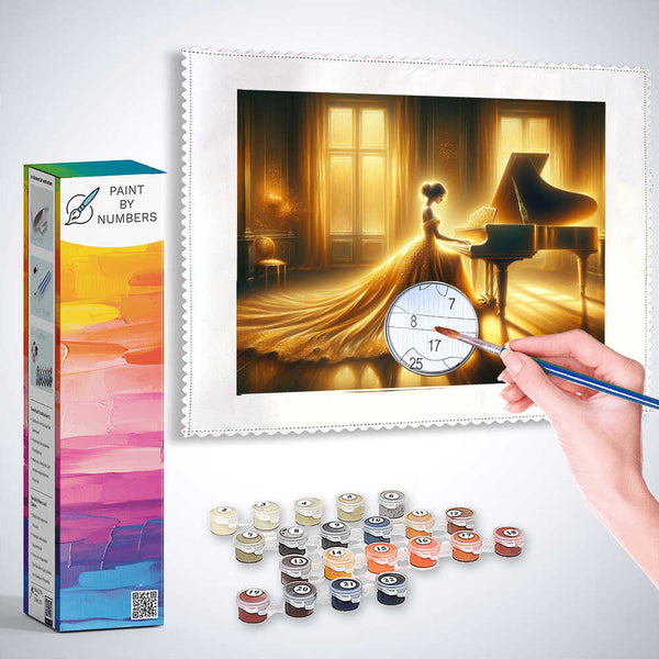 Woman at the piano - Paint by Numbers