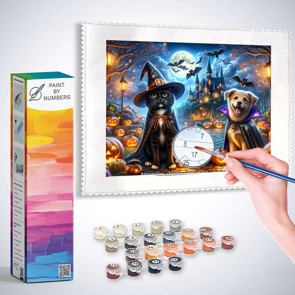 Paint by Numbers - Halloween, animals