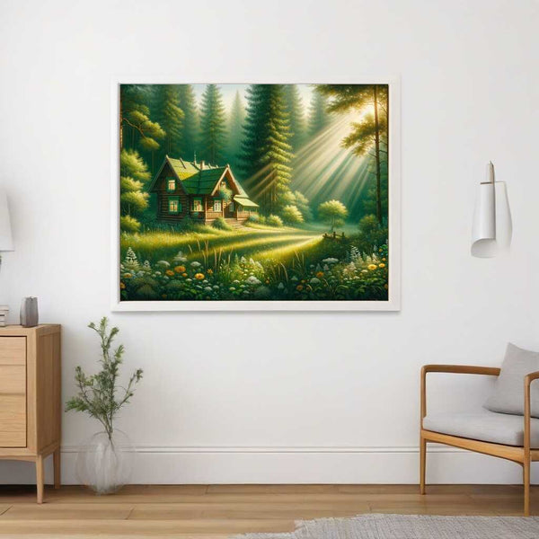 Paint by Numbers - House in a Forest Meadow
