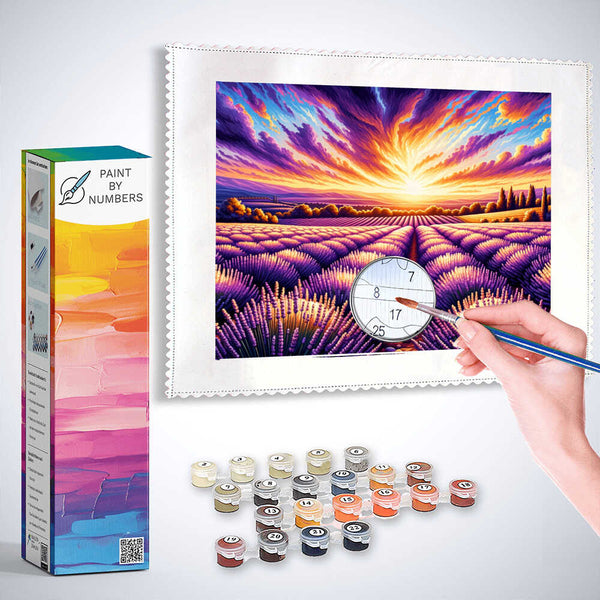 Lavender field - Paint by Numbers
