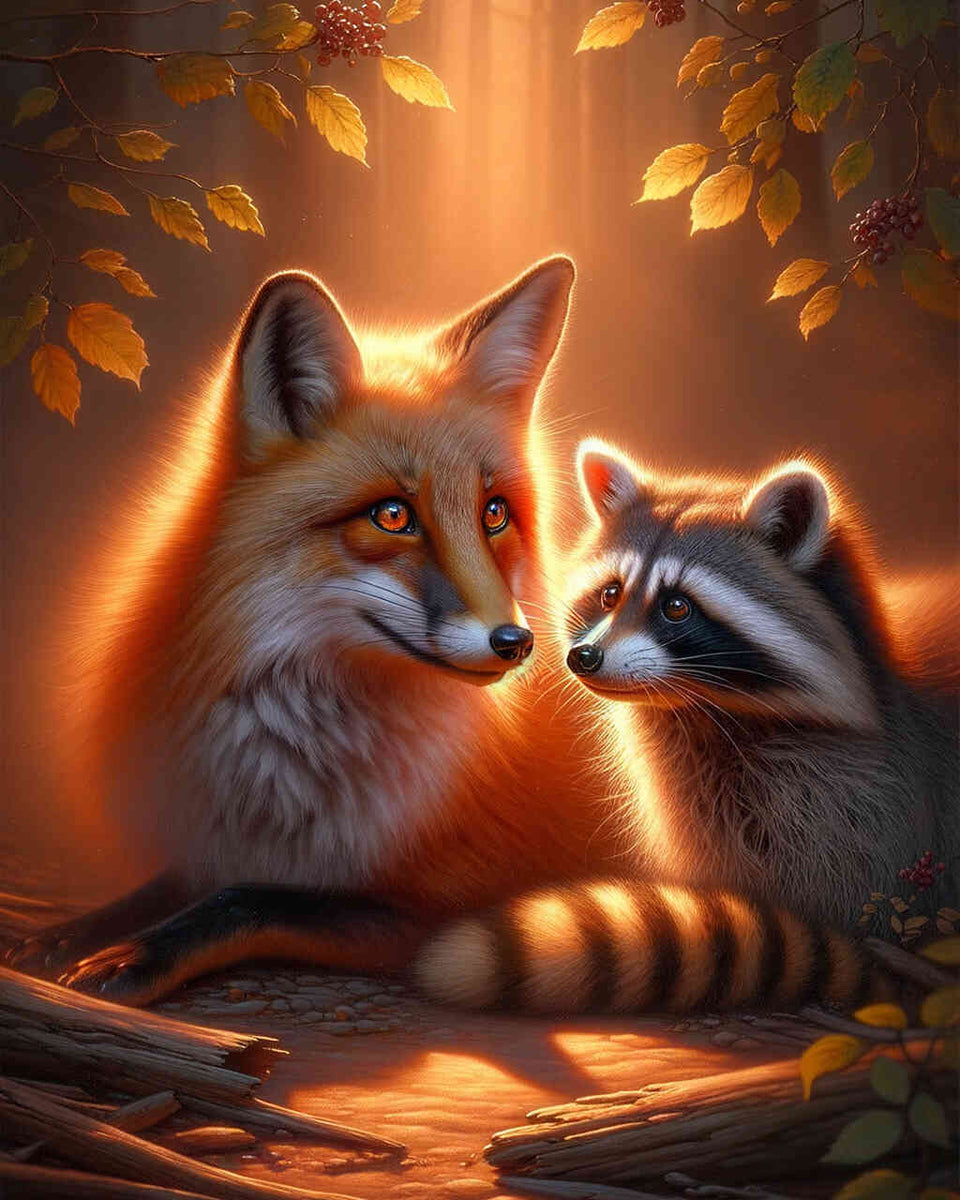 Paint by Numbers - Fox and Washable Friends