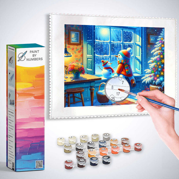 Snowman - Paint by Numbers