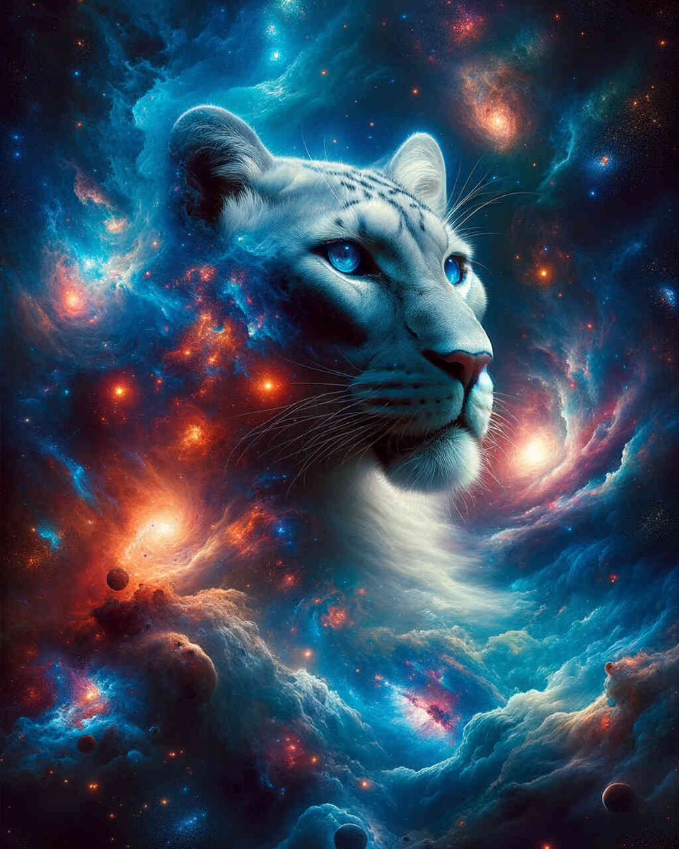 Paint by Numbers - Panther in the Universe