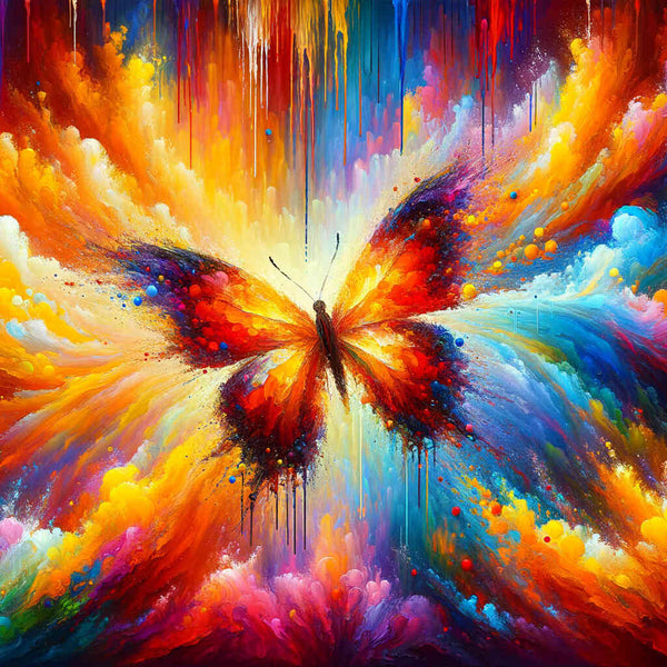 Paint by Numbers - Abstract Butterfly