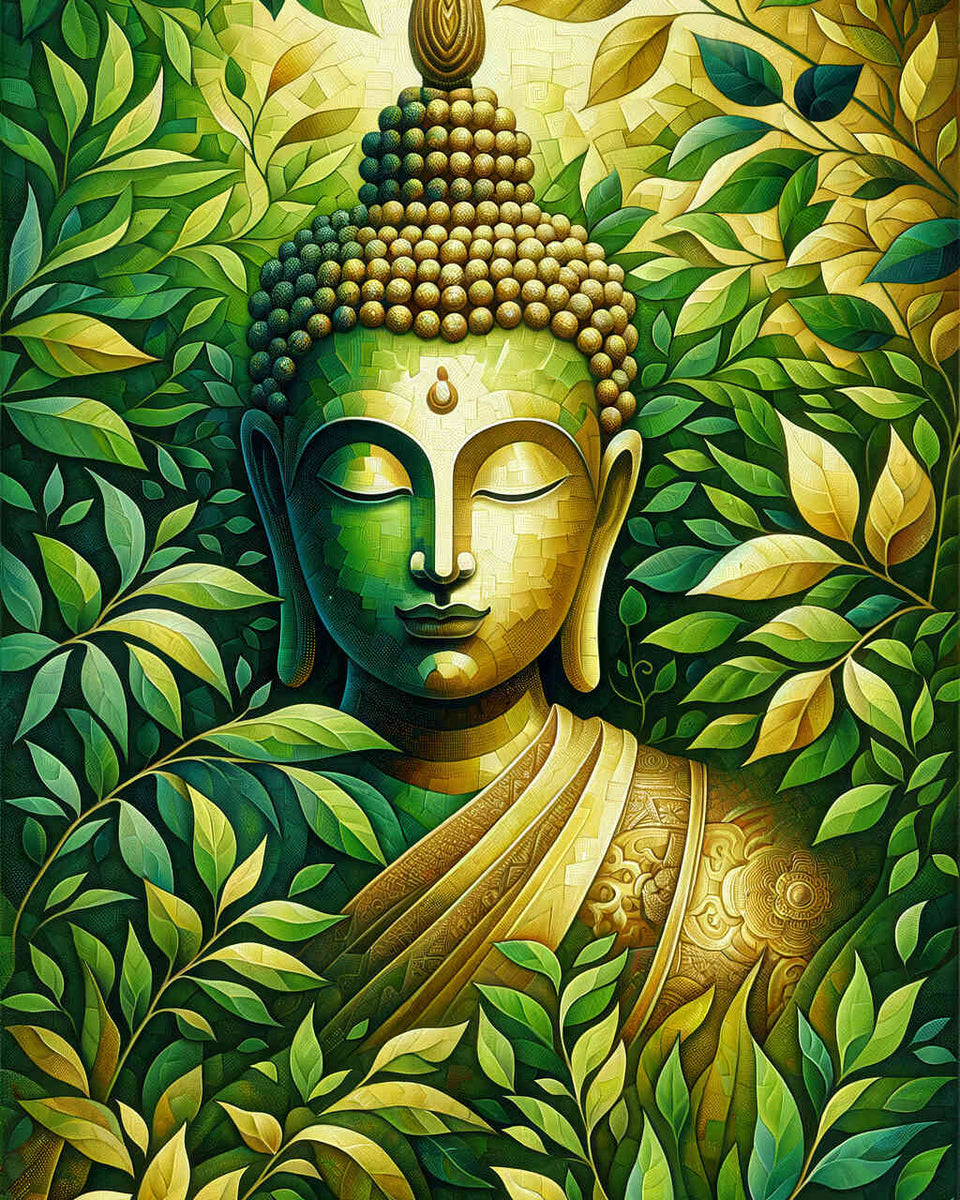 Paint by Numbers - Buddha with plant