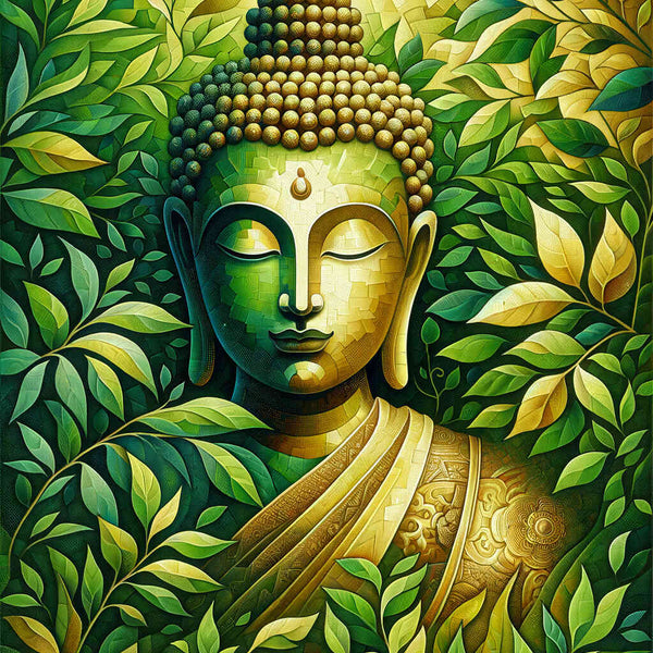 Paint by Numbers - Buddha with plant
