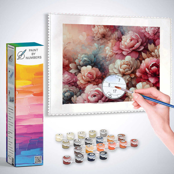 Peonies - Paint by Numbers