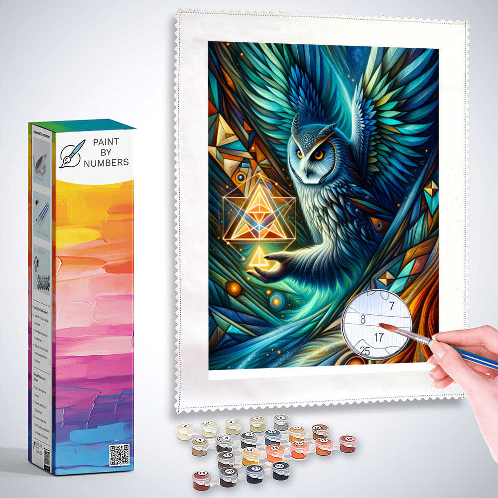 Paint by Numbers - Owl with Anhander