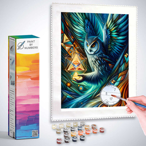 Paint by Numbers - Owl with Anhander