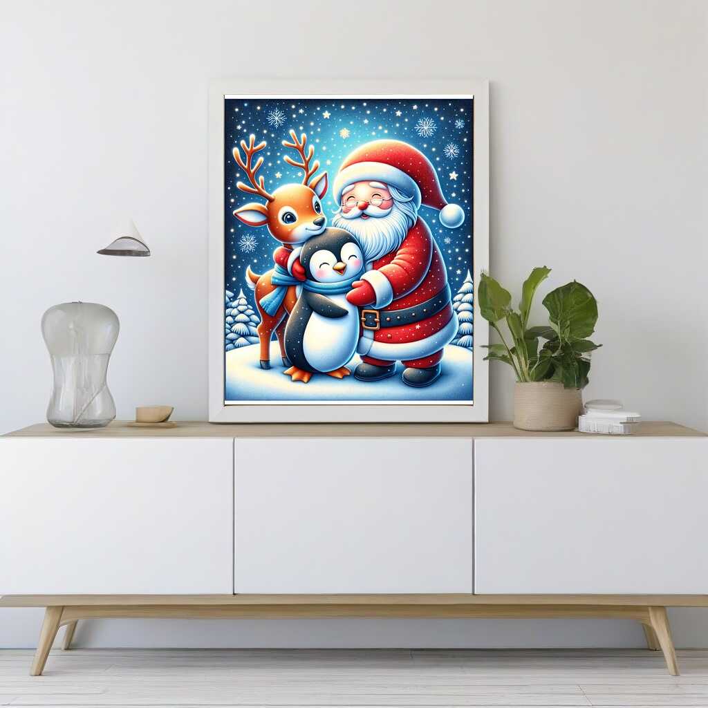 Paint by Numbers - Gift Penguin Reindeer