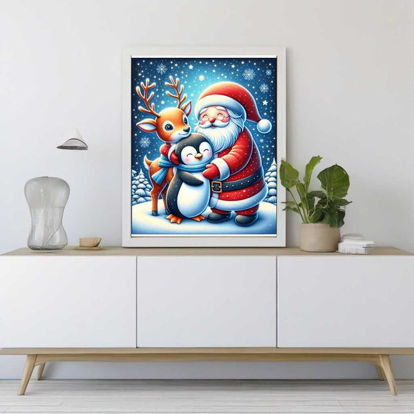 Paint by Numbers - Gift Penguin Reindeer