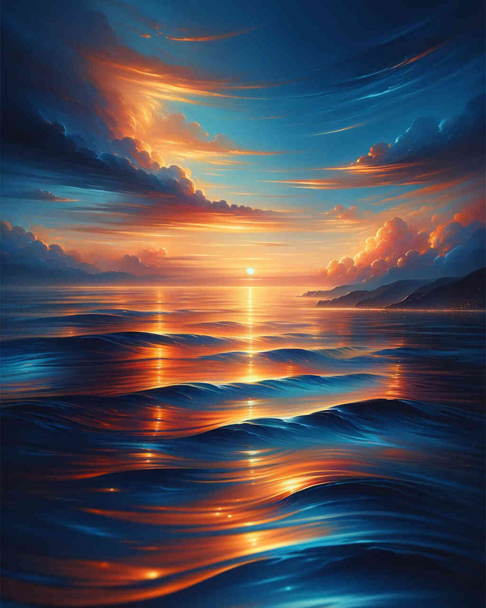 Paint by Numbers - Gentle swell, evening