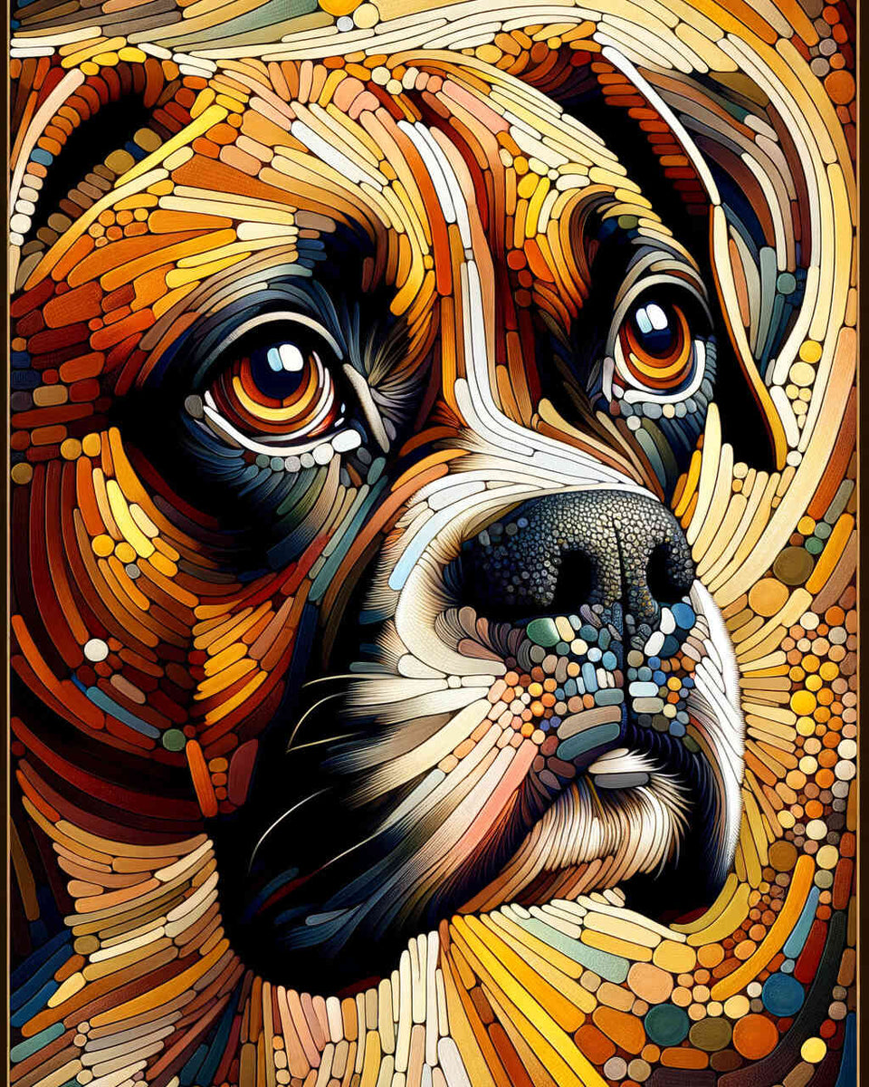 Paint by Numbers - Boxer, Portrait