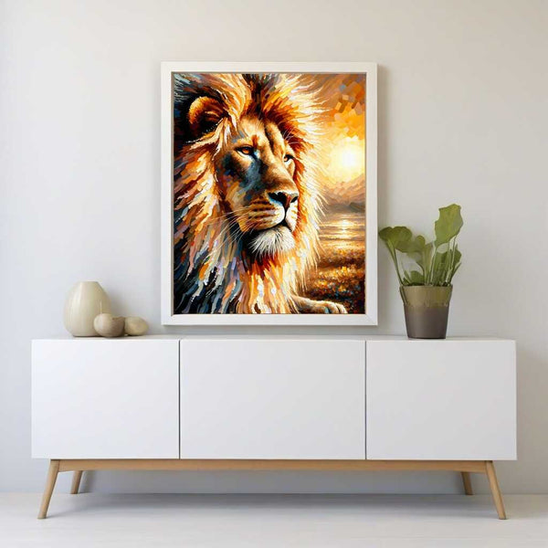 Paint by Numbers - Expressive lion