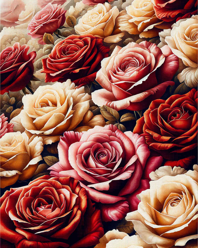 Paint by Numbers - Rose Bleeding Picture