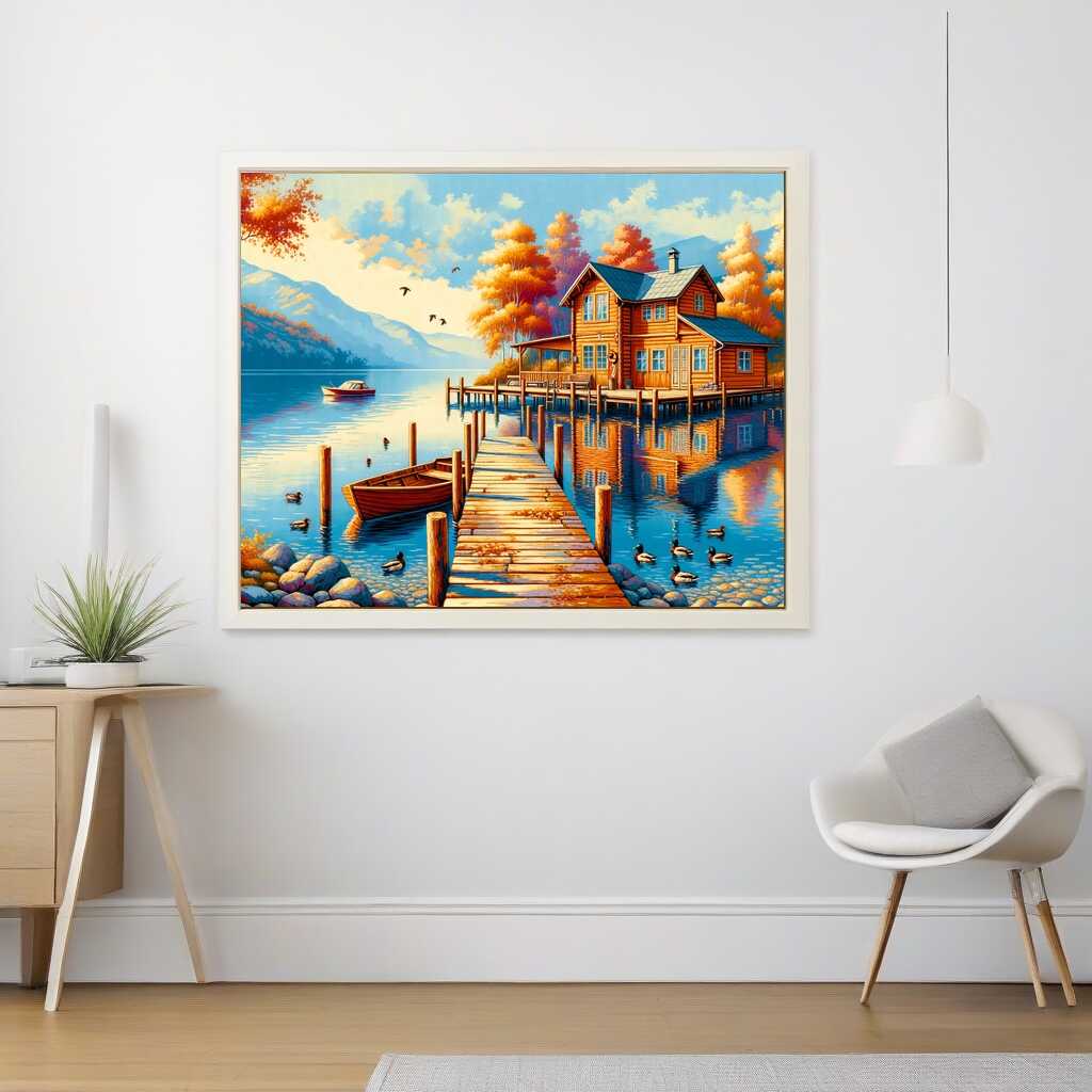 Paint by Numbers - House with jetty