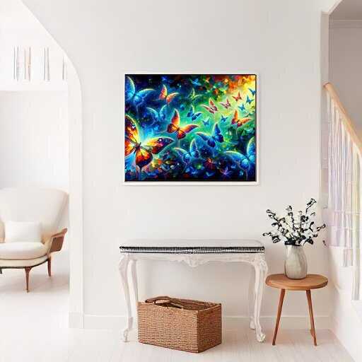 Butterflies, Colorful - Paint by Numbers