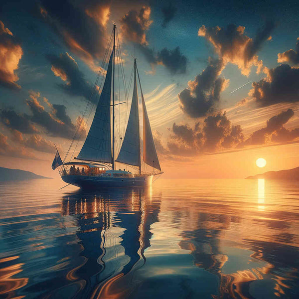 Paint by Numbers - Traveling sailboat