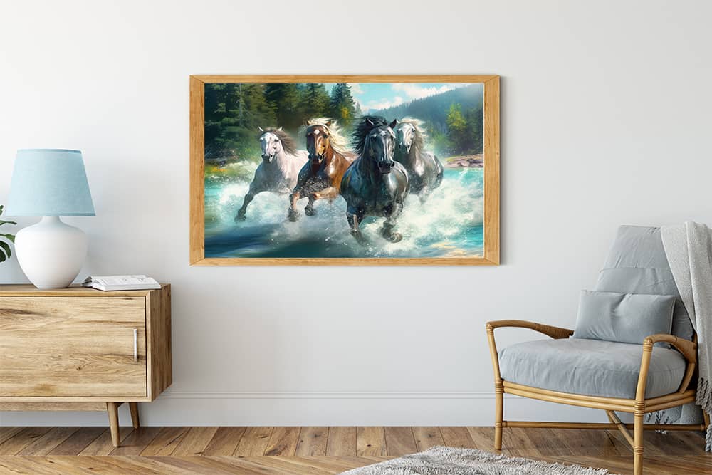 Horses, stormy - Paint by Numbers