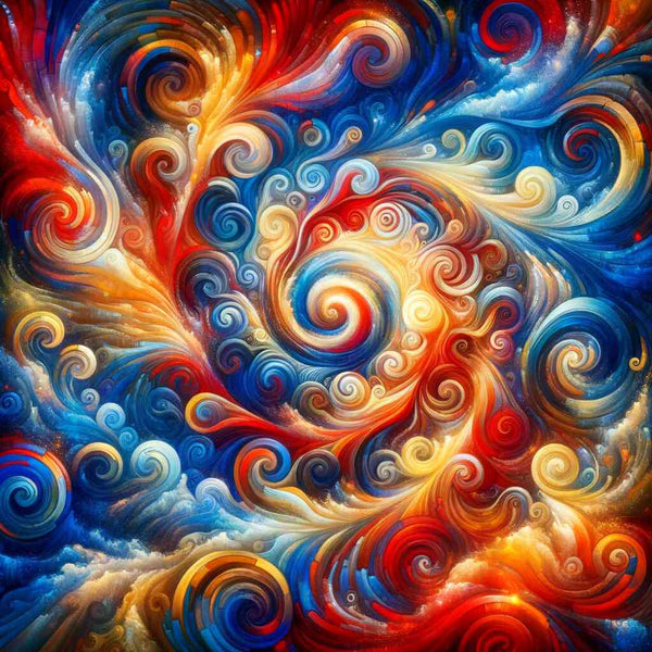 Paint by Numbers - Abstract swirl