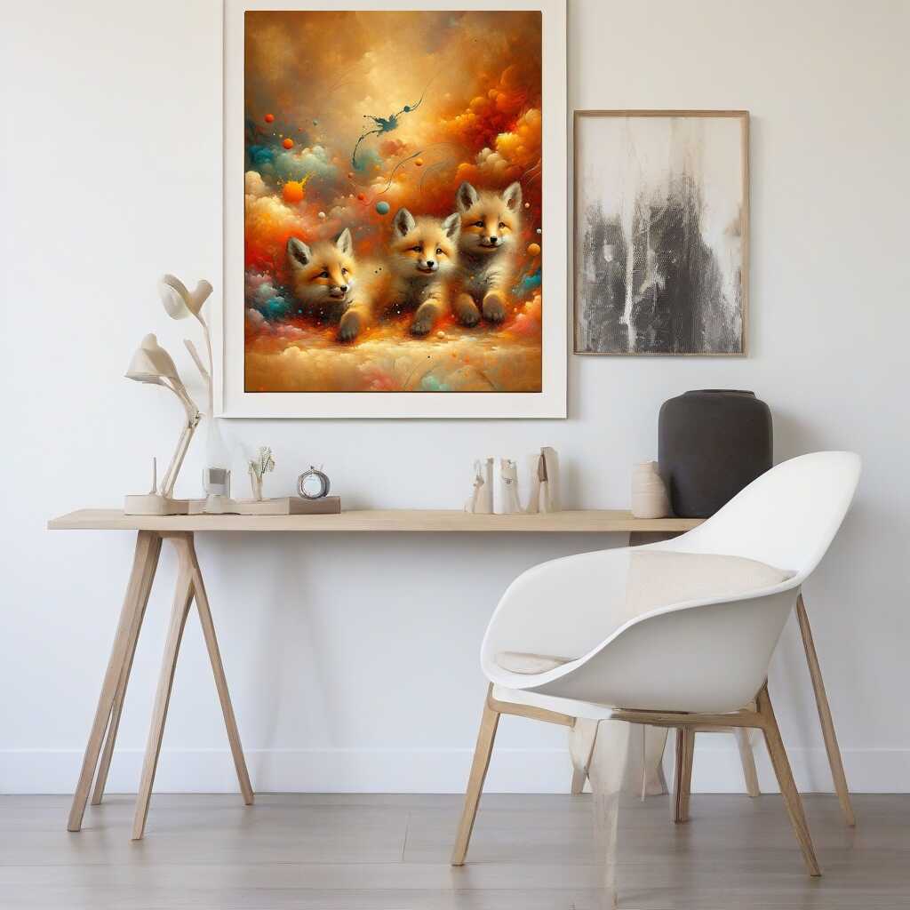 Paint by Numbers - Color Impression Fox Babies