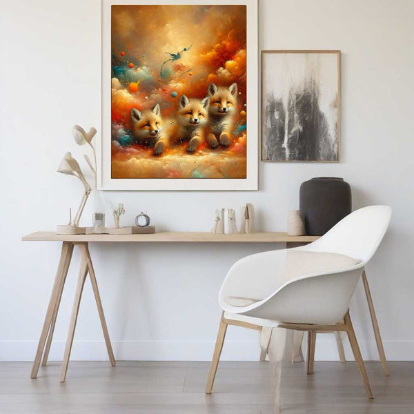 Paint by Numbers - Color Impression Fox Babies