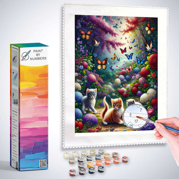 Paint by Numbers - Cat Garden