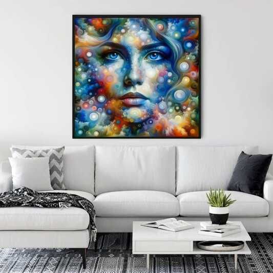 Paint by Numbers - Woman with blue eyes