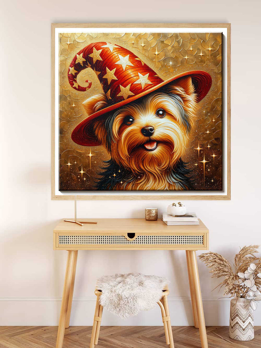 Paint by Numbers - Yorkshire Terrier with hat