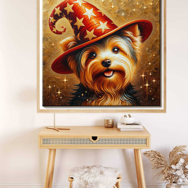 Paint by Numbers - Yorkshire Terrier with hat