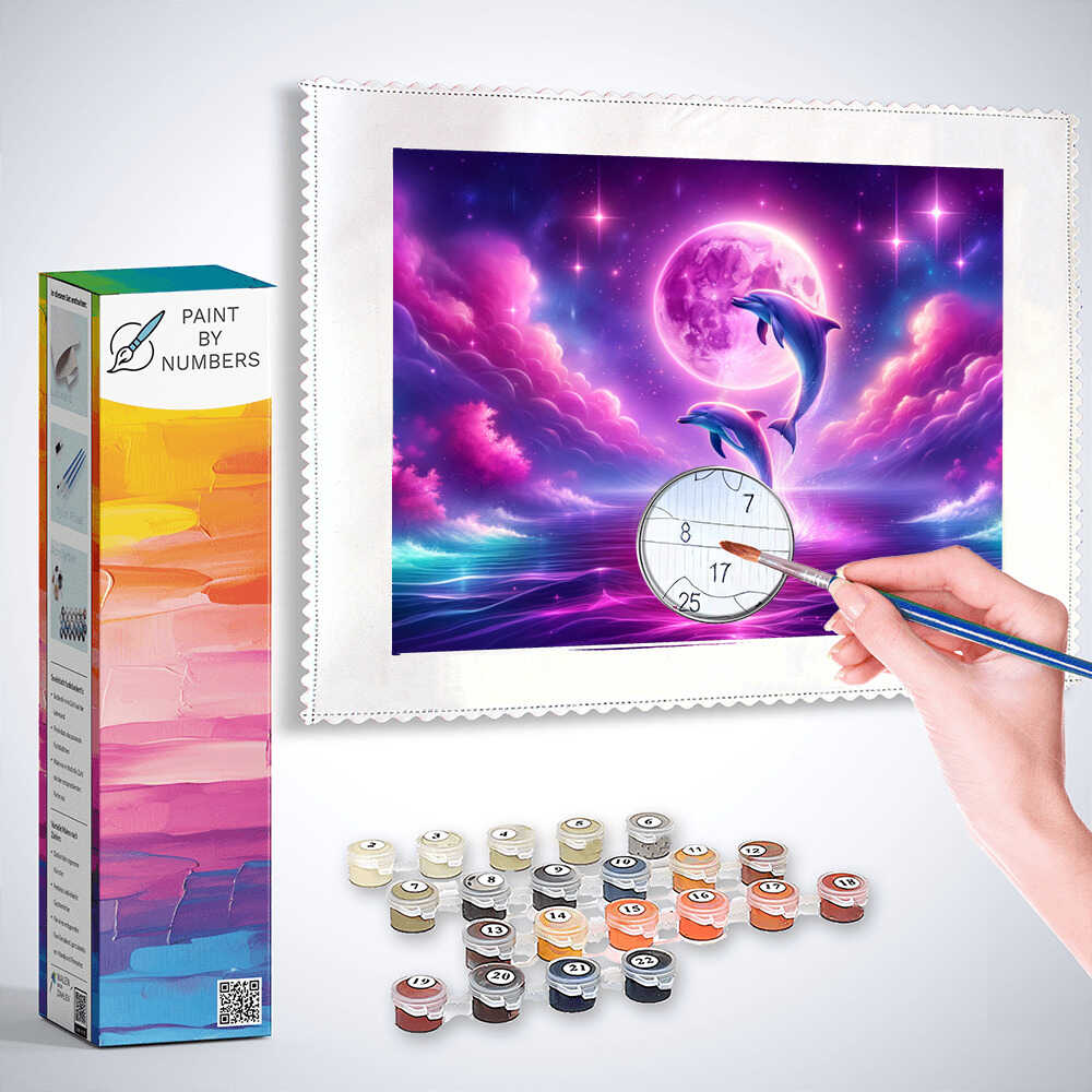 Paint by Numbers - Dolphin magic