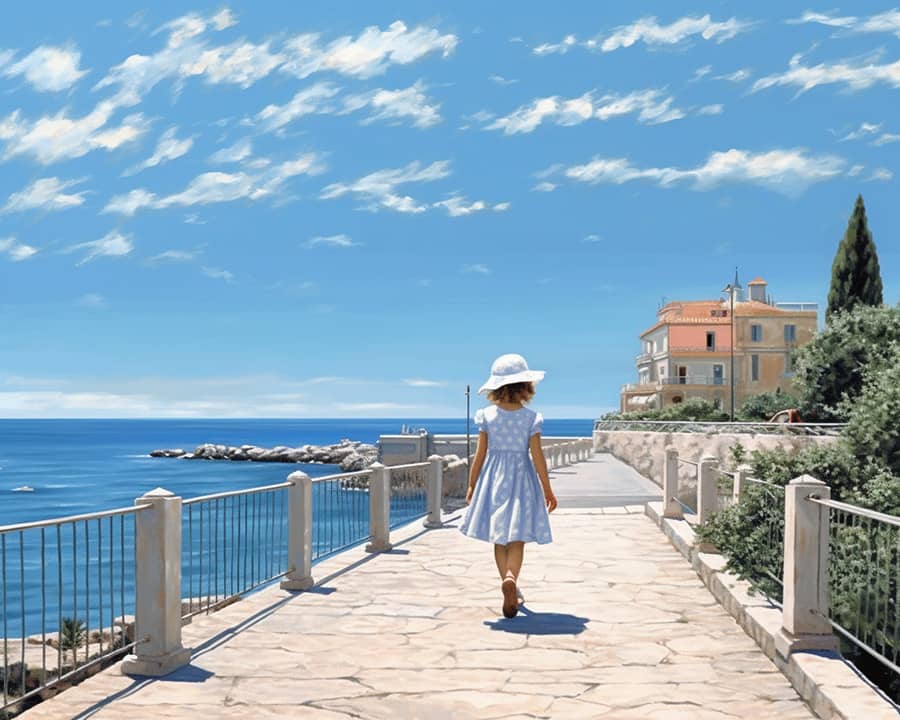 Child, sea - Paint by Numbers