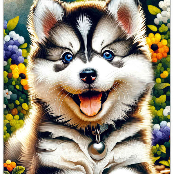 Paint by Numbers - Husky Puppy Pleasure