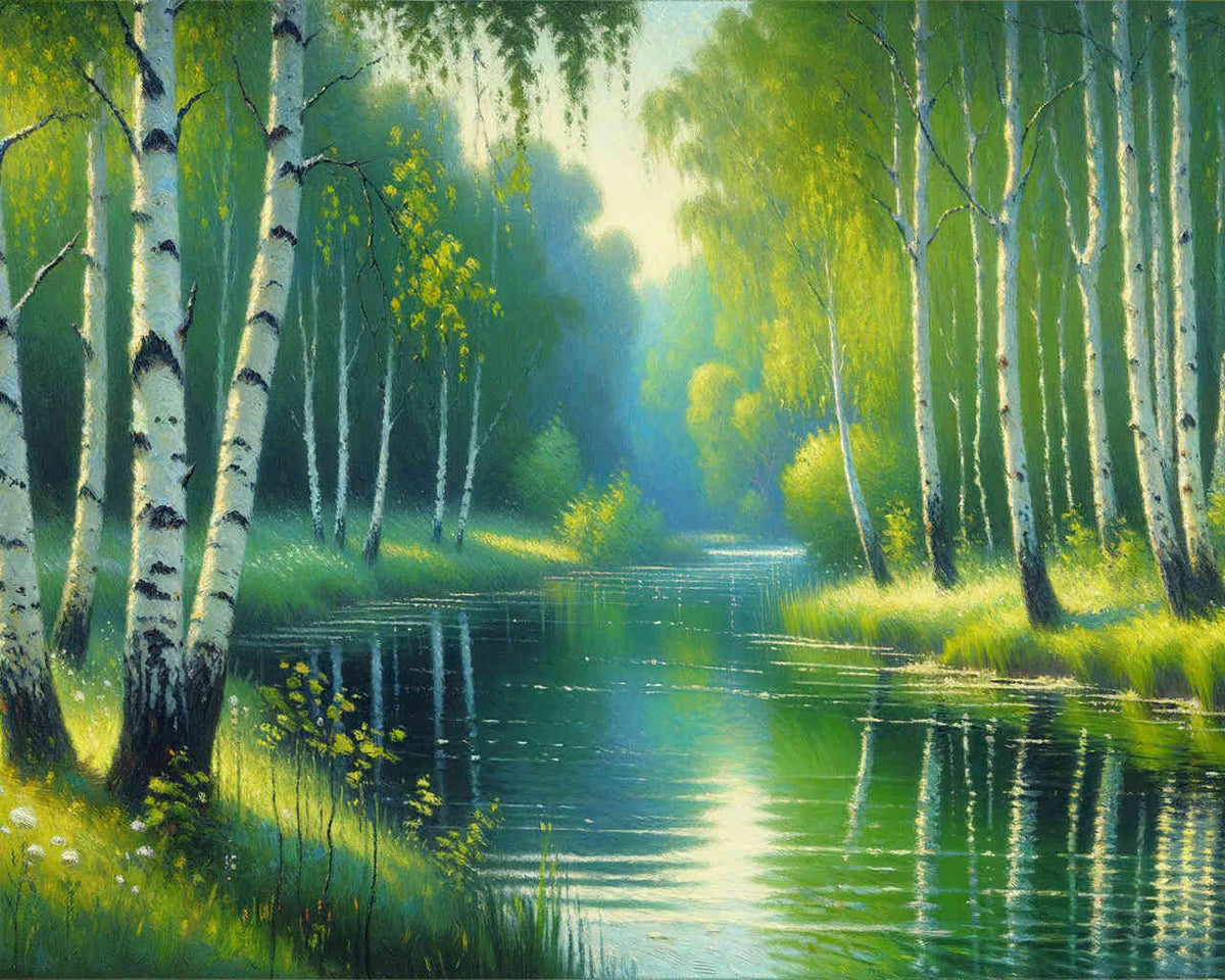 Paint by Numbers - Birch Idyll