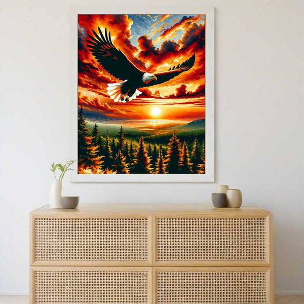 Eagle, sunset - Paint by Numbers
