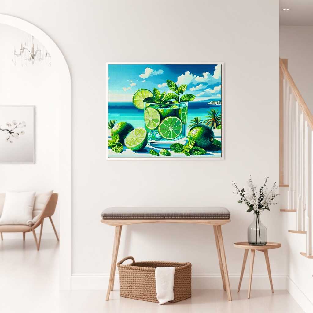 Paint by Numbers - Lime and Sea
