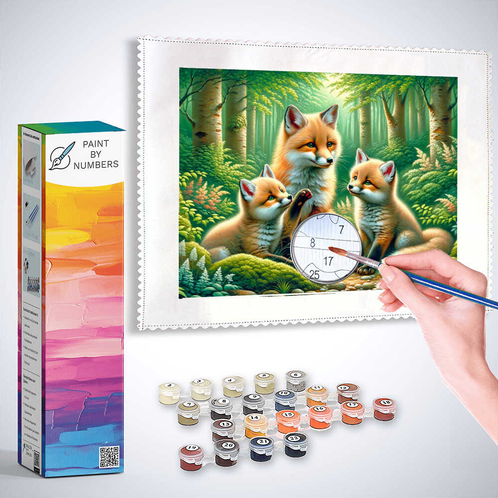 Paint by Numbers - Family The Fox