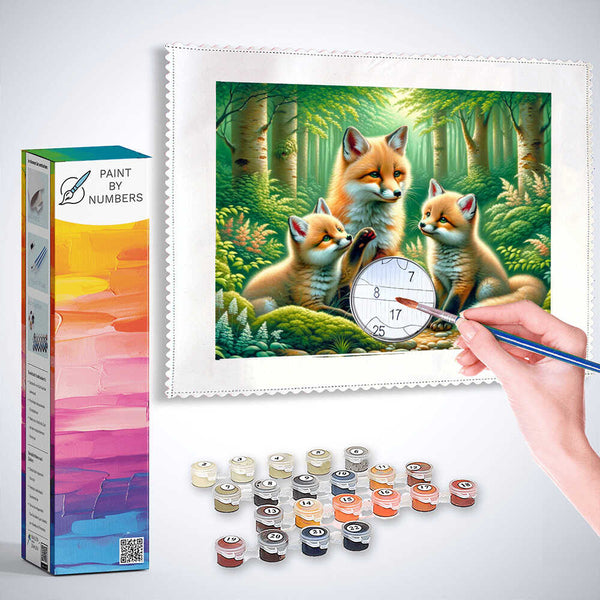 Paint by Numbers - Family The Fox