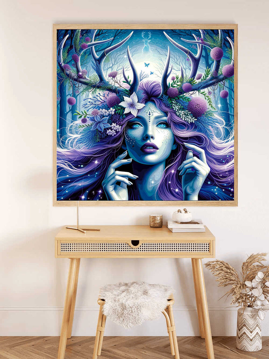 Paint by Numbers - Woman with Antlers Mystical