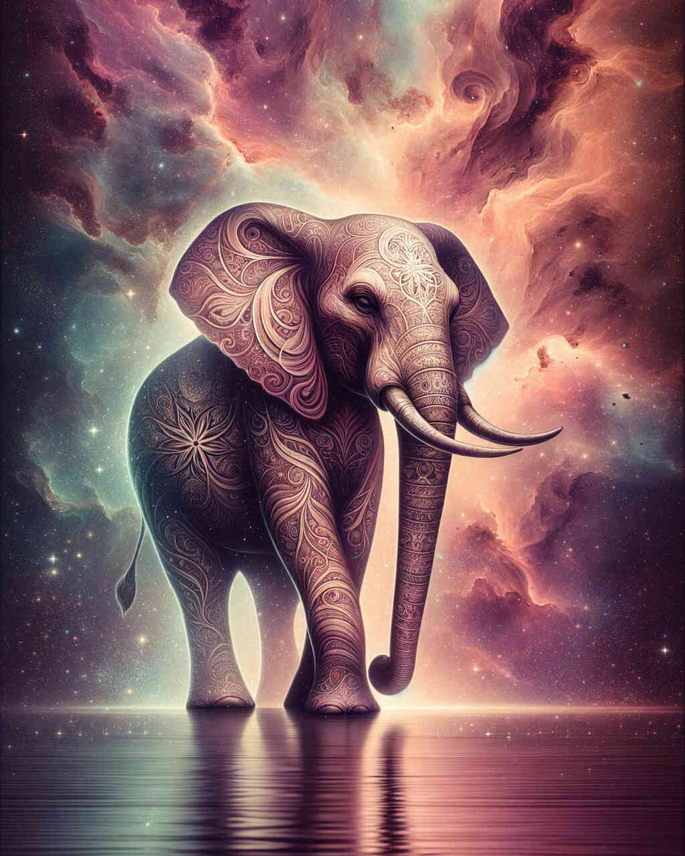 Paint by Numbers - Pattern Elephant