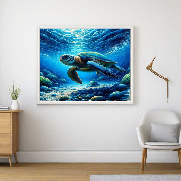 Paint by Numbers - Turtles at Sea Bottom