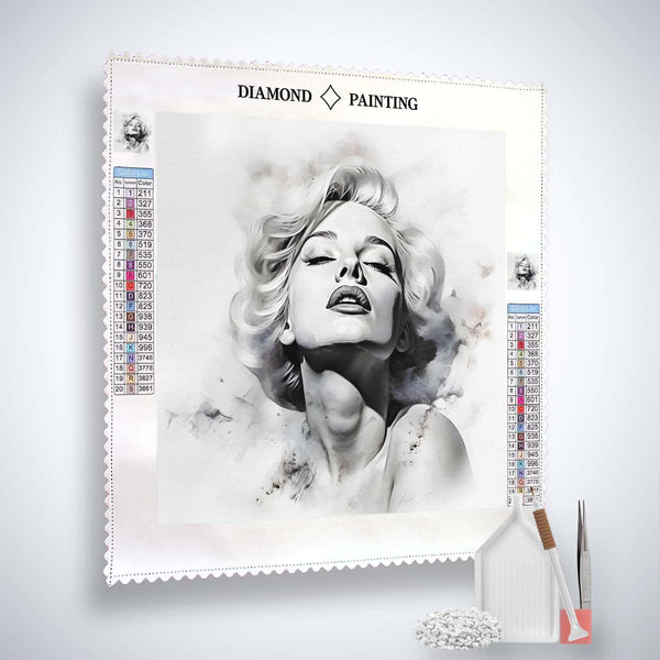 Diamond Painting - Marilyn Monroe - gedruckt in Ultra-HD - Menschen, Neu eingetroffen, Quadratisch