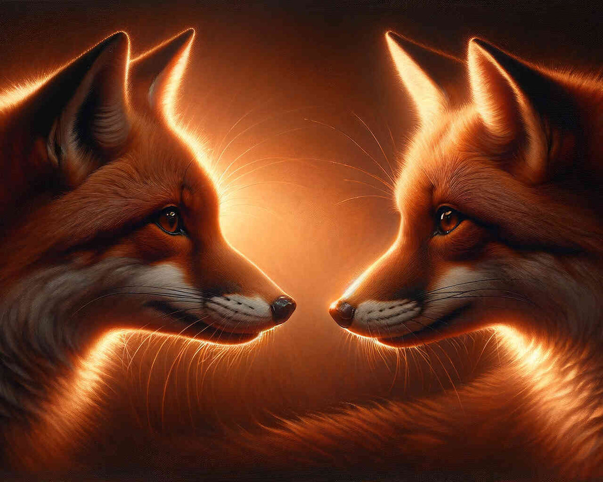 Paint by Numbers - Fox Friendship