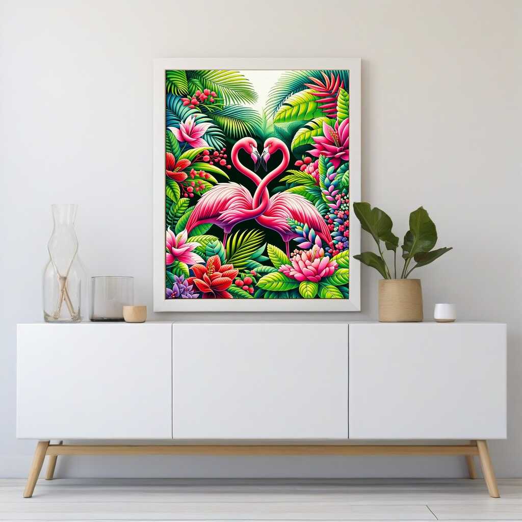 Paint by Numbers - Flamingo, pair