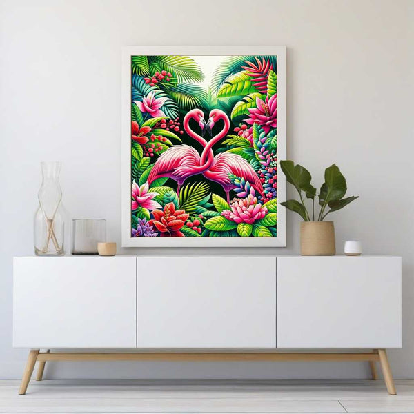 Paint by Numbers - Flamingo, pair