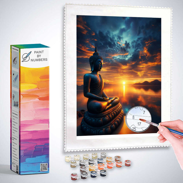 Paint by Numbers - Buddha Sunset