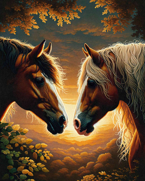 Paint by Numbers - Horse Love Romantic