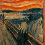 Edvard Munch, Der Schrei - Klassiker - hochwertige Leinwand - 3fuer2, exclude, Hoch, Klassische Kunst, Vertikal